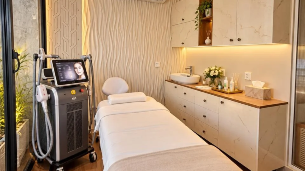 Hair transplant cost consultation room at Skinology Laser & Aesthetics, Multan Cantt