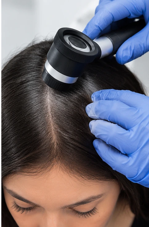 scalp examination